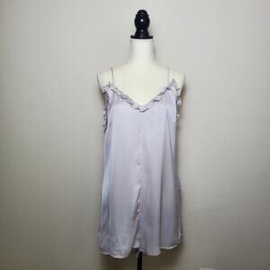 Nasty Gal Silver Romper Large